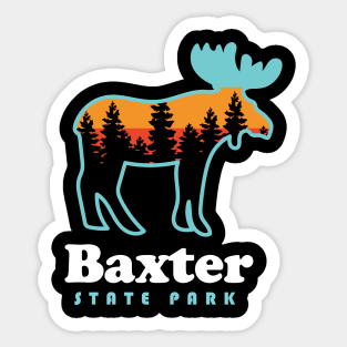 Baxter State Park Camping Moose Trails Maine Sticker